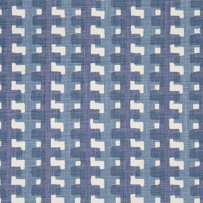 Raoul Dufy Cremaillere Linen in Indigo